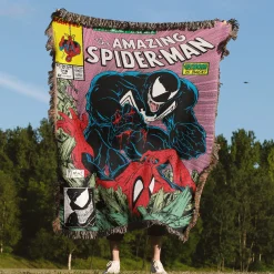 Spider Woven Tapestry Throw Blanket spider man woven tapestry throw blanket 4