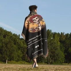 The Golden Road Album Music Player Woven Tapestry Throw Blanket the golden road grateful dead woven tapestry throw blanket 5