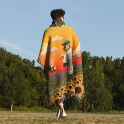 Flower Boy Album Cover Woven Tapestry Throw Blanket tyler the creator woven tapestry throw blanket 5