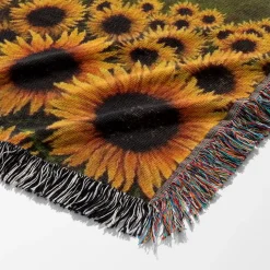 Flower Boy Album Cover Woven Tapestry Throw Blanket tyler the creator woven tapestry throw blanket 6