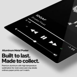 IDGAF Music Player Metal Poster Wall Art Decor IDGAF Music Player Metal Poster Wall Art Decor - Image 2