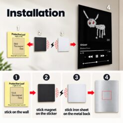 IDGAF Music Player Metal Poster Wall Art Decor IDGAF Music Player Metal Poster Wall Art Decor - Image 4