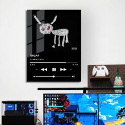 IDGAF Music Player Metal Poster Wall Art Decor IDGAF Music Player Metal Poster Wall Art Decor - Image 5