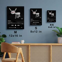 IDGAF Music Player Metal Poster Wall Art Decor IDGAF Music Player Metal Poster Wall Art Decor - Image 6