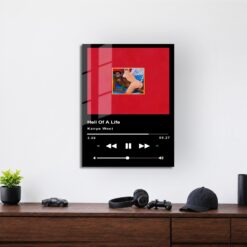 Hell Of A Life Music Player Metal Poster Wall Art Decor Hell Of A Life Music Player Metal Poster Wall Art Decor - Image 3