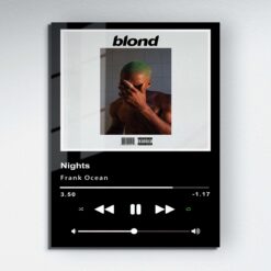 Nights Music Player Metal Poster Wall Art Decor