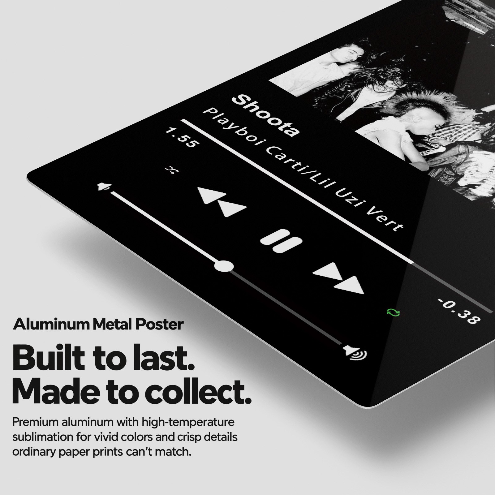 Shoota Music Player Metal Poster Wall Art Decor Shoota Music Player Metal Poster Wall Art Decor - Image 2
