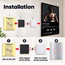 Pornography Music Player Metal Poster Wall Art Decor Pornography Music Player Metal Poster Wall Art Decor - Image 4