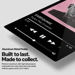EARFQUAKE Music Player Metal Poster Wall Art Decor EARFQUAKE Music Player Metal Poster Wall Art Decor - Image 2