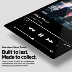Baby Pluto Music Player Metal Poster Wall Art Decor Baby Pluto Music Player Metal Poster Wall Art Decor - Image 2