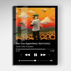 See You Again Music Player Metal Poster Wall Art Decor
