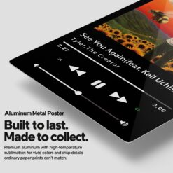 See You Again Music Player Metal Poster Wall Art Decor See You Again Music Player Metal Poster Wall Art Decor - Image 2