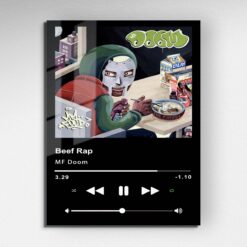 Beef Rap Music Player Metal Poster Wall Art Decor