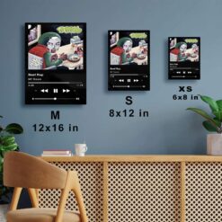Beef Rap Music Player Metal Poster Wall Art Decor Beef Rap Music Player Metal Poster Wall Art Decor - Image 6