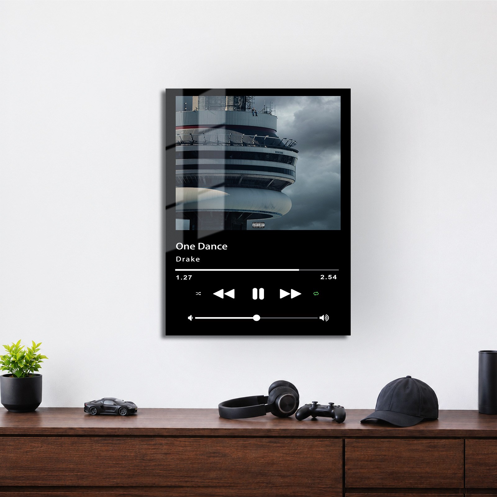 One Dance Music Player Metal Poster Wall Art Decor One Dance Music Player Metal Poster Wall Art Decor - Image 3