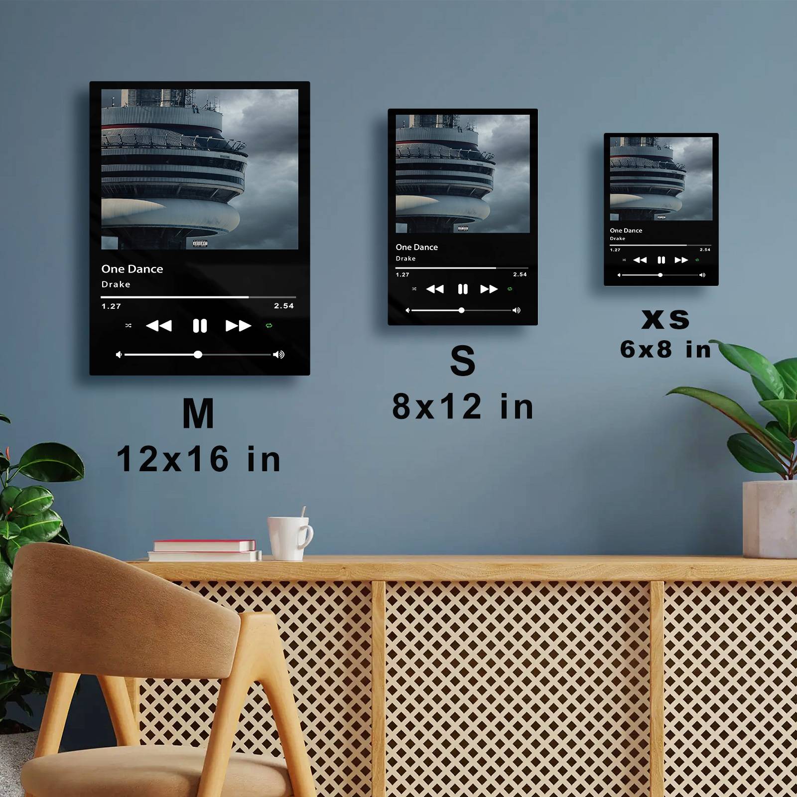 One Dance Music Player Metal Poster Wall Art Decor One Dance Music Player Metal Poster Wall Art Decor - Image 6