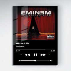 Without Me Music Player Metal Poster Wall Art Decor
