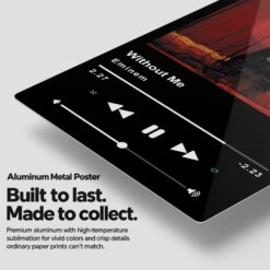 Without Me Music Player Metal Poster Wall Art Decor Without Me Music Player Metal Poster Wall Art Decor - Image 2