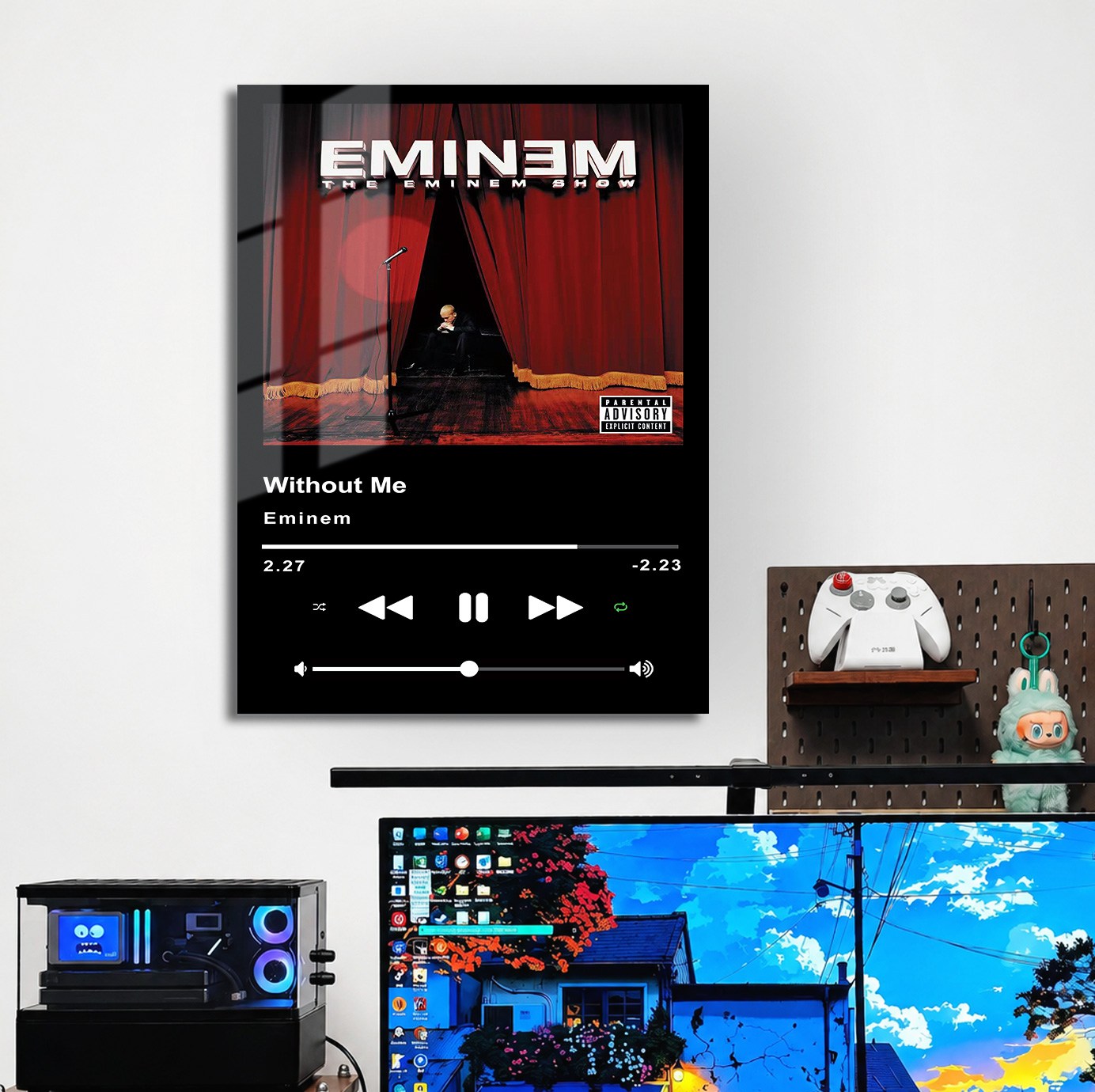 Without Me Music Player Metal Poster Wall Art Decor Without Me Music Player Metal Poster Wall Art Decor - Image 5