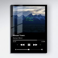 Custom Rug & Unique Design Home Decor - Dragon Rug Ghost Town Music Player Metal Poster Wall Art Decor